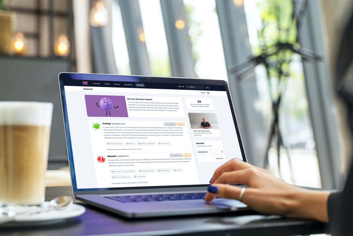 Detect third party data breaches